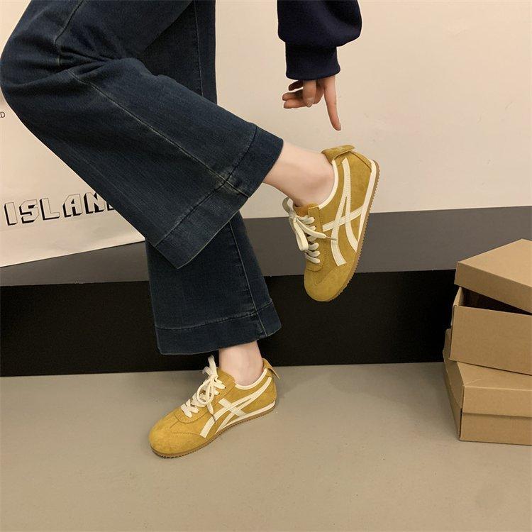 Forrest Gump Shoes Retro German Training Shoes Women's 2025 New Autumn Explosion Super Fire Versatile Flat-bottomed Sports and Leisure Shoes