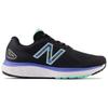 New Balance Fresh Foam 680v7 Retro Fabric Leather Low Top Running Shoes Women sneaker Black Blue W680BR7