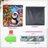 The Hardworking Little Penguin 5D Diamond Painting Storage Basket Full Round Drill Mosaic Diamond Embroidery Cross Stitch Kits Home Decor Home Decor