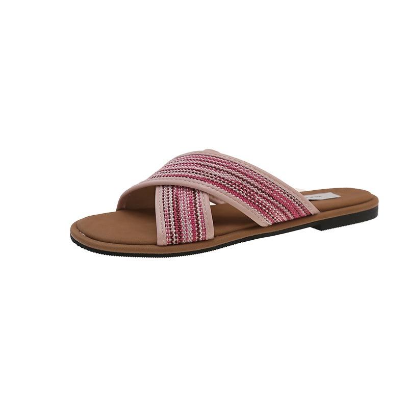 Fashion Flats Women Slippers Fashion Casual Shoes Woman 2025 Summer Casual Flip Flops Designer Classical Slides Beach Sandalias Mujer