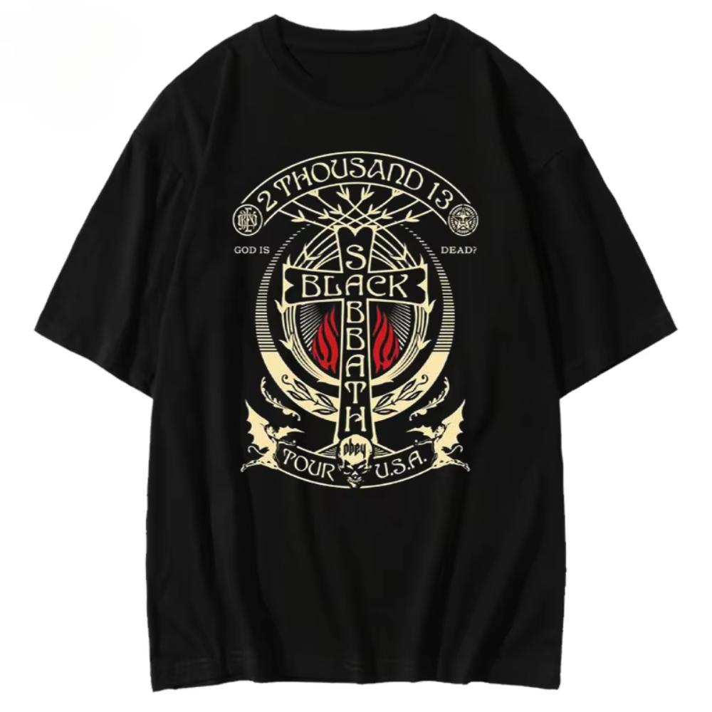 2025 Sommer Herren Kurzarm Extrem Berühmt BLACK SABBATH Band T-Shirt Britischer Rock Black Sabbath Europäischer und Amerikanischer Trend