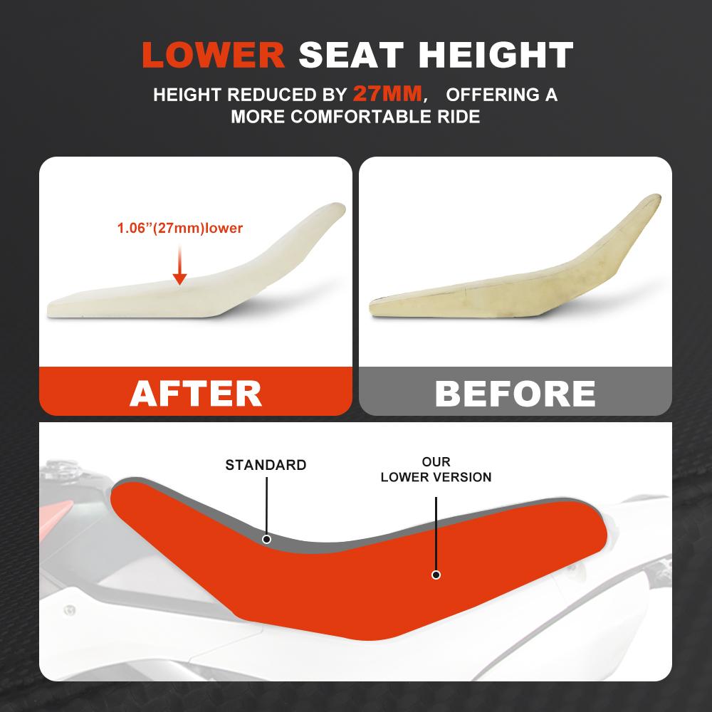 Motorcycle Seat cover & Foam Fit For Honda CRF250L CRF250RL CRF250M 2013-2020 Waterproof Seat Saddle Cushion Cover Protector