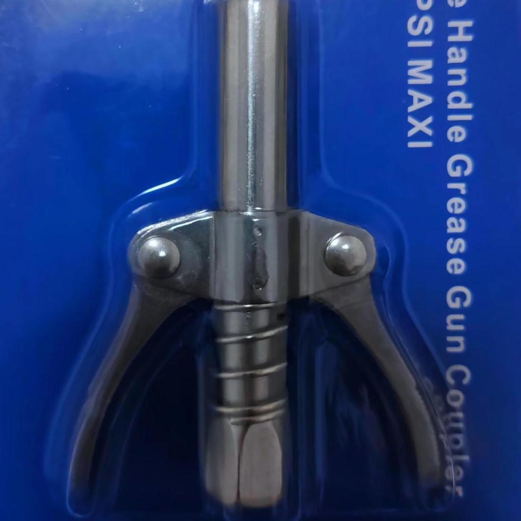 Double Handle Locking Pliers with High Pressure Grease Nipple and Clip-on Nozzle for Manual Grease Gun