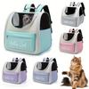 Large Capacity Collapsible Pet Backpack Carrier, Breathable Mesh Vent Travel Bag with Secure Zipper for Cats and Small Dogs