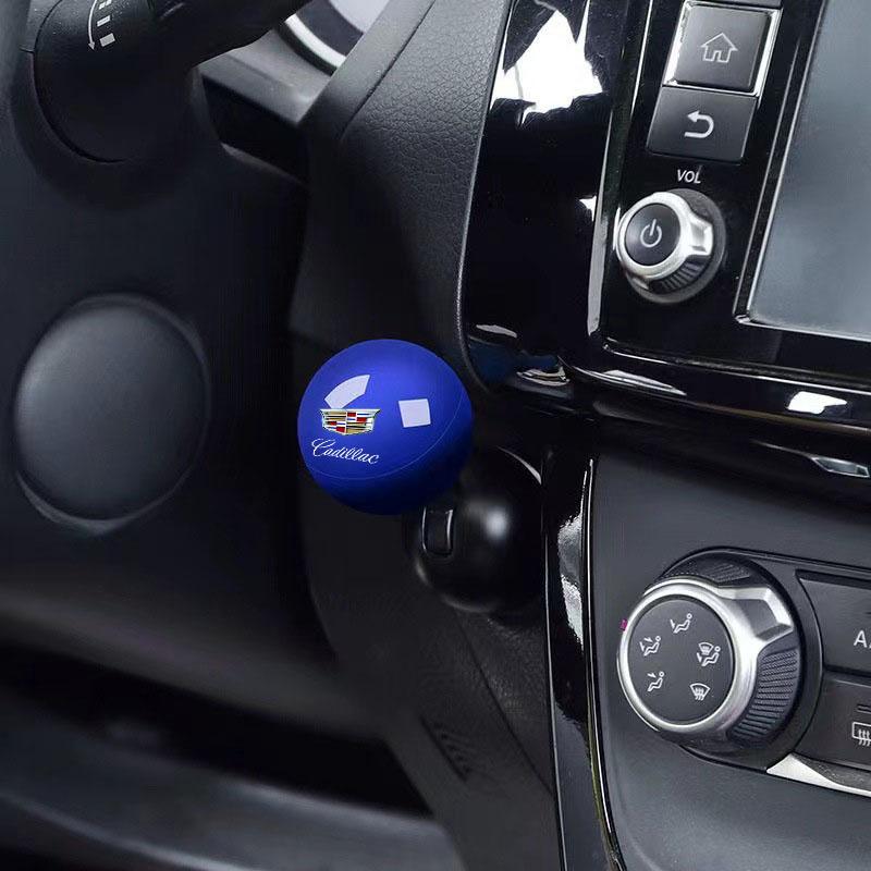 Car One Touch Start Button Protective Cover Creative Game Pull Lever Start Stop For Cadillac Escalade Tiburon Deville Seville XTS CTS DTS SRX Metal