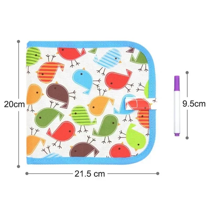 Non-Toxic Baby Painting Drawing Toys Set Black Board With Magic Pen Chalk Painting Coloring Book Funny Toy Painting Blackboard Kid Gifts