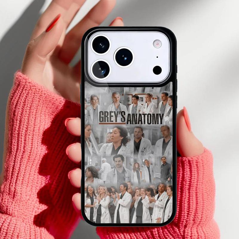 Greys Anatomy Collage Phone Case for iPhone 17 16 15 14 13 Pro Max Back Cover for 12 11 Pro Coque