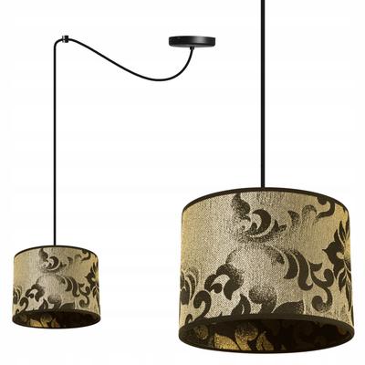 Ceiling Hanging Lamp, Golden Spider Pattern Lampshade