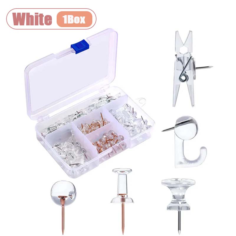 Multifunctional Pin Clip Set Creative Decorative Thumbtacks for Cork Board Map Photo Combination Home DIY Craft Supplies