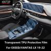 For EXEED/VANTAS LX 19-22 Car Interior Center Console Transparent TPU Protective Film Anti-scratch Repair Film Accessorie Refit