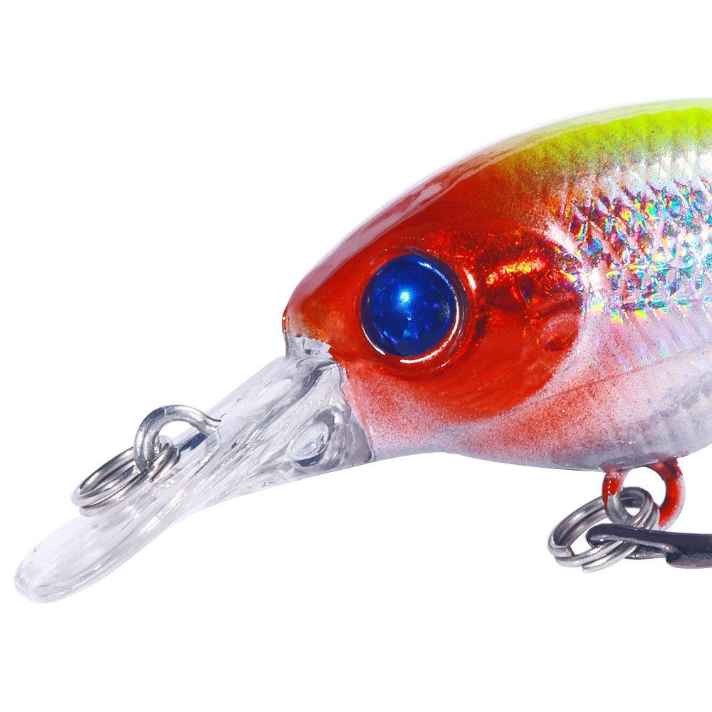 5Pcs Walleye Lures Swimbait Fishing Tackle Fishing Lures Wobbler 4.3g 5.3cm Baits Carp Trout Crankbaits with Hook