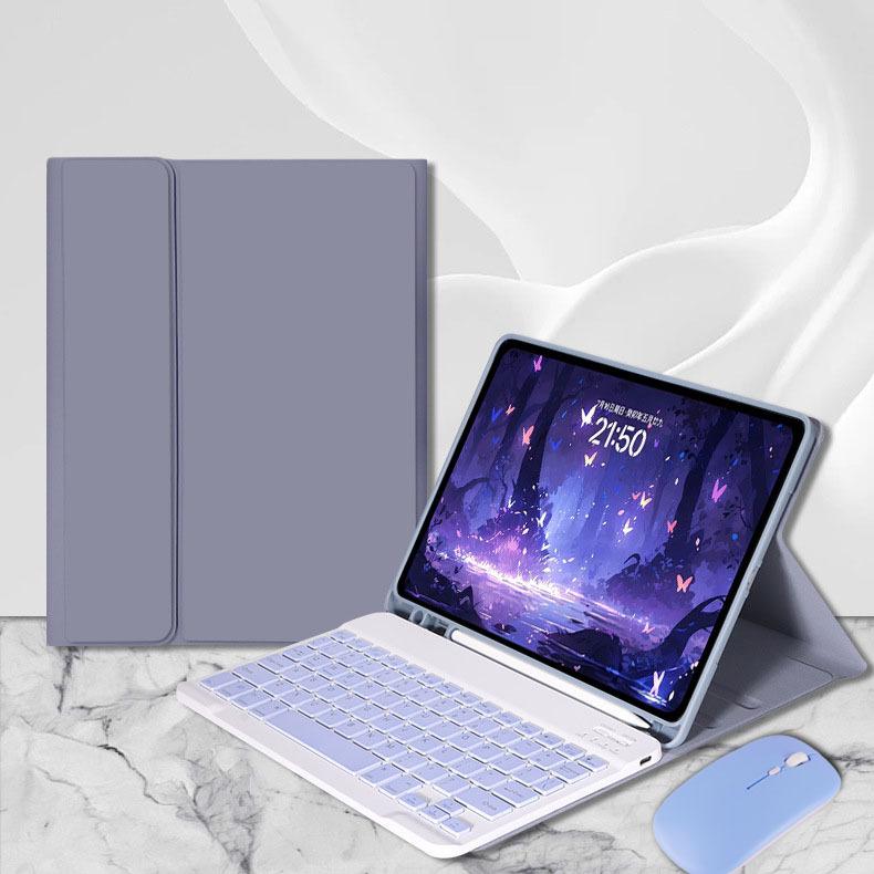 11th Gen iPad Wireless Bluetooth Keyboard & Protective Leather Case for Apple M5 2025, Air 13-inch Tablet.