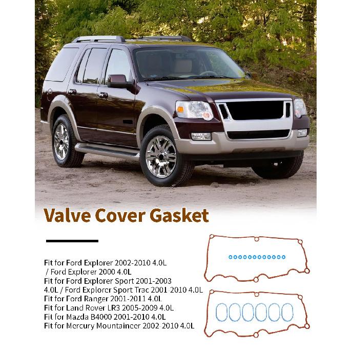 VS50529R für Ford Explorer 4.0 Ventildeckeldichtung Ranger 4.0 und MS96123 Ansaugkrümmerdichtung Explorer Sport Trac Land Rover LR3 Mazda B4000