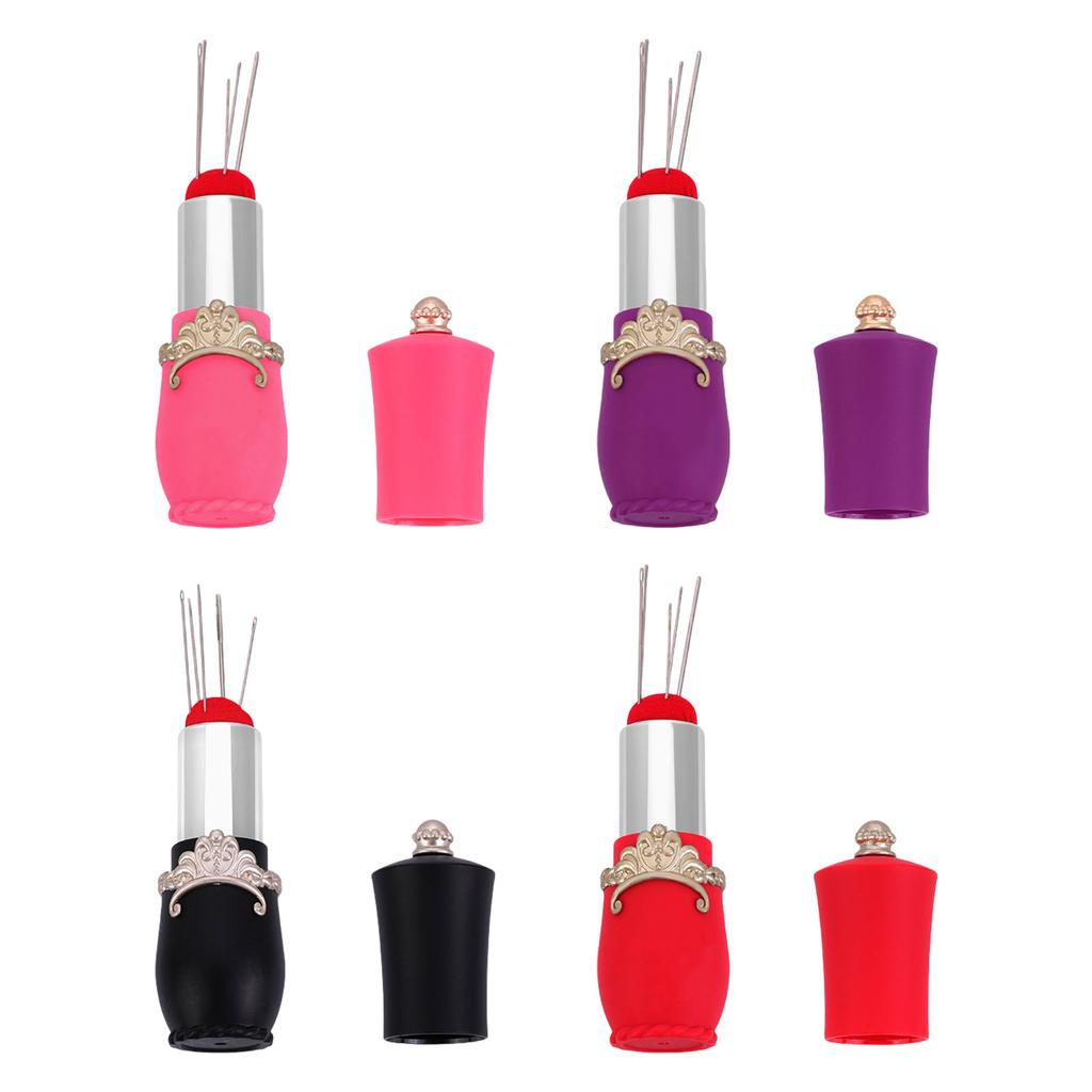 Lippenstiftform Nadelkissen Quiltnadel Aufbewahrungsbox Nähnadelhalter für Nähnadel Quiltnadel Nähzubehör
