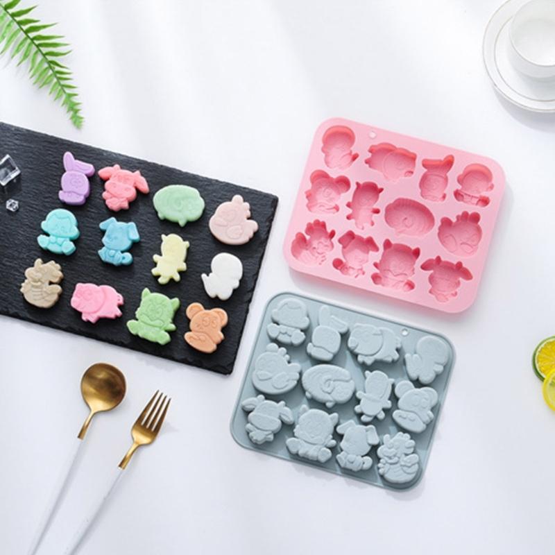 Silicone Fondant Molds Chinese Zodiac Shape Chocolate Moulds Candy Molds Silicone Material for DIY Hand-Making Use
