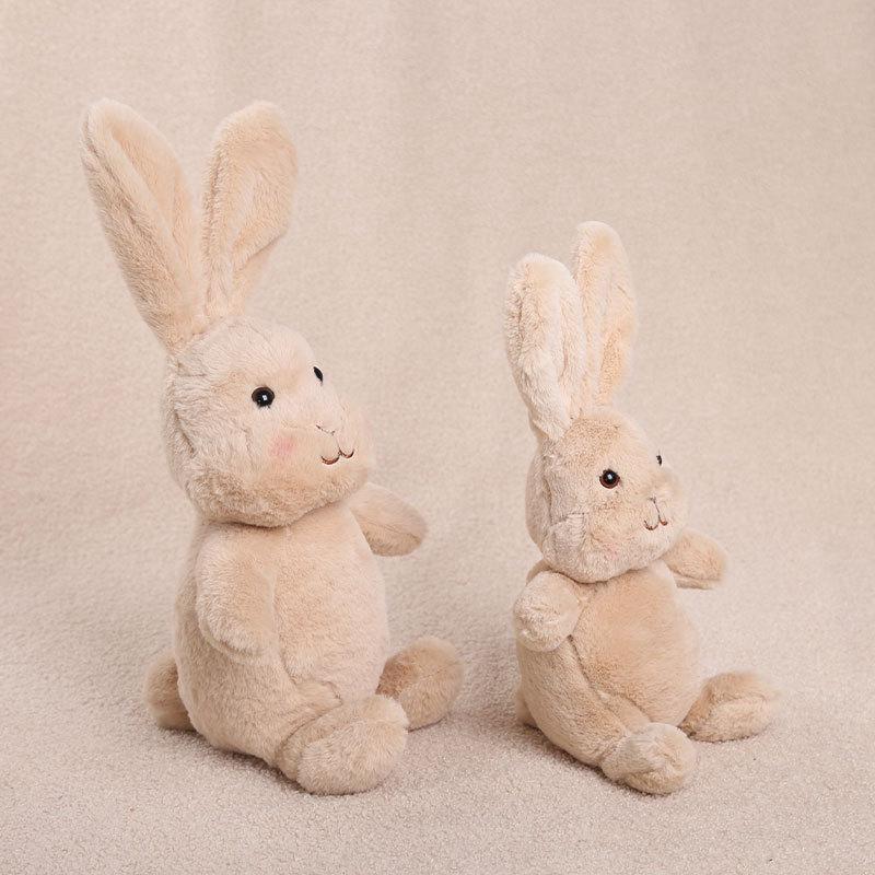 Cute Little Rabbit Plush Toy with Twistable Head Polyester 31cm-50cm Perfect for Claw Machine or Birthday Gift for Unisex