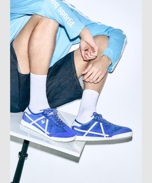 [Le Coq Sportif] Popola Classic Premium Вельвет Синий QP323LSN93_BLU0 220