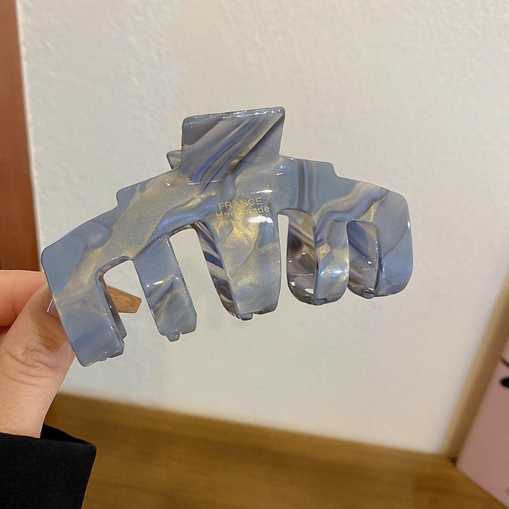 Gifts For Girls Geometric Hairpins Acetate Hair Claws Korean Shark Clip Letter Women Hair Clips