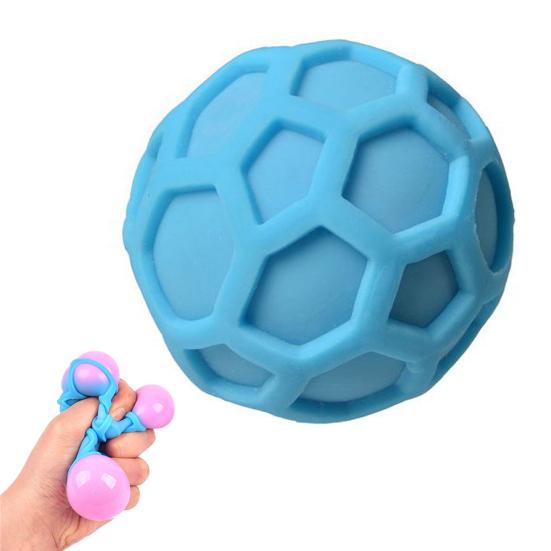TPR Sensory Ball Fidget Toy Anxiety Stress Relief Grape Stress Ball Portable Travel Textured Ball Squeeze Toy