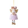 Cloth Christmas Angel Angel Girl Hanging Pendant Christmas Girl Pendant Drop Ornaments Xmas Tree Pendant Christmas Party