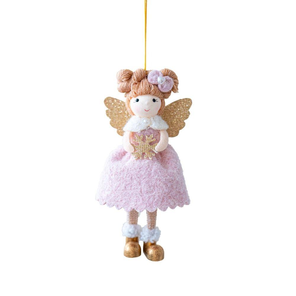 Cloth Christmas Angel Angel Girl Hanging Pendant Christmas Girl Pendant Drop Ornaments Xmas Tree Pendant Christmas Party