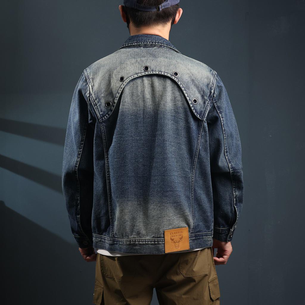 2025 Men's Retro Denim Jacket | American Vintage Style | Casual Outerwear