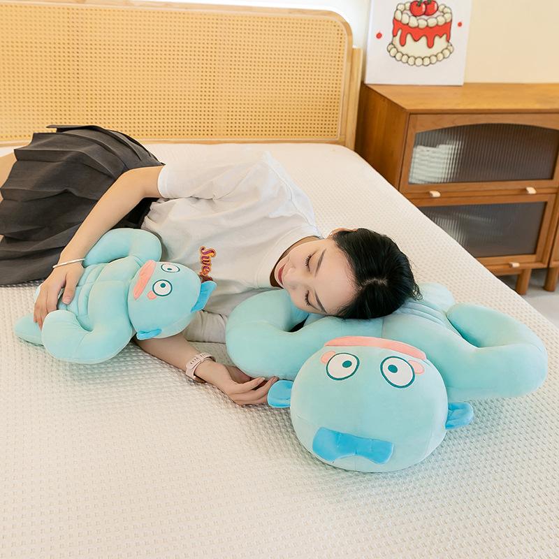 Muscular Ugly Fish Hanton Doll Male Mermaid Plush Toy Children Sleeping Pillow Sofa Chair Cushion
