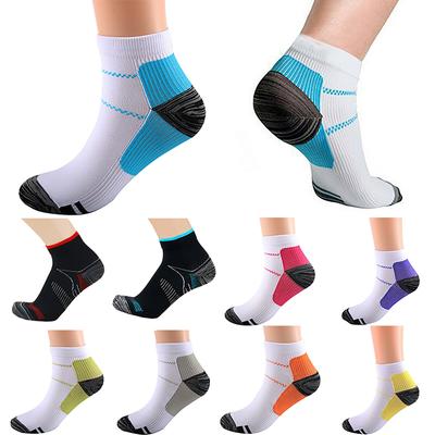 1 Paar sportliche Drucksocken, Sport-Lauf-Kompressionssocken für Männer und Frauen, zur Unterstützung des Fußgewölbes