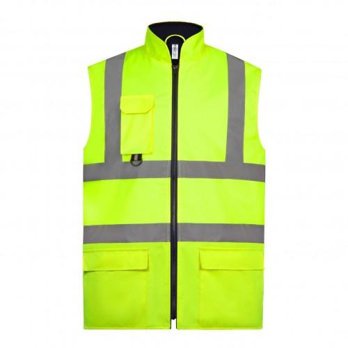 Yoko Mens Plain Hi-Vis Body Warmer
