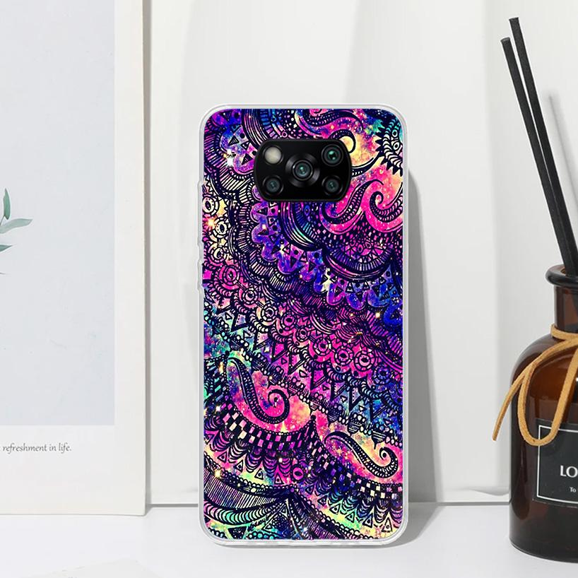 Mandala Sunflower Mandala Phone Case For Xiaomi Poco X7 X6 X5 M7 M8 Pro F7 Ultra Redmi 15C 15 13C 13 12C 12 10 10C 10A Art Funda