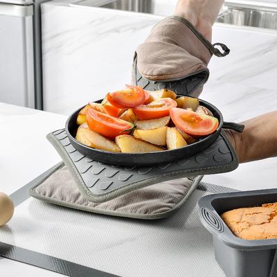 Gotas de Água Luvas Isoladas para Micro-ondas Cozinha Assar Algodão Espesso Clipe de Mão Bandeja de Mão