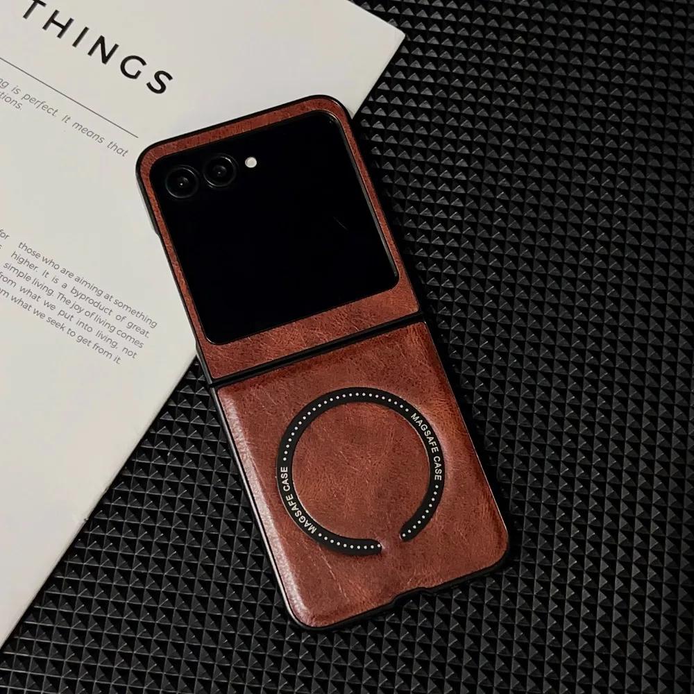 Magnetic Retro Leather Phone Case for Motorola Razr 60 50 40 Ultra Moto Razr 60 50 40 Shockproof Case Protective