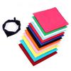 Cotton Square Neck Scarf Mixed Solid Colored Neckerchief Head Wraps Scarf Bandana Headband Scarf for Women Men Sport Outdoor