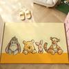 Cartoon W-Winnie The P-Pooh-S Carpet Bathroom Anti-slip Door Mat Home Decoration Mat Entrance Door Mat Scratch-resistant Door