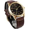 Casio Analog Quartz Men S Watch Mtp V001gl 1b Gold   Black