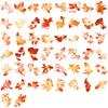 50 Pieces of Gold-stamped Carp Stickers for DIY Decoration of Laptop, Water Cup, and Transparent Items