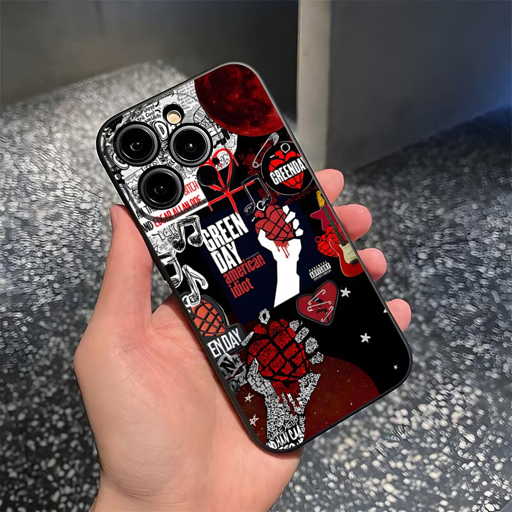 Green Day Phone Case For 17 Pro Max Iphone 14 16 Pro Max 12 15 Plus 13 Pro 11 Xr X Xs 8 7 Plus Back Cover