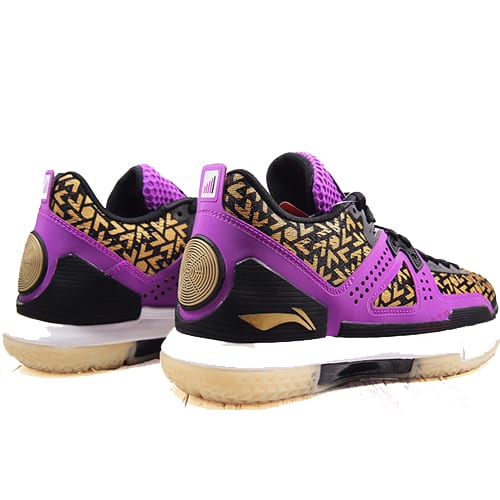 Li Ning WOW 5 Basketball Shoes Men's Low Top Purple ABAM057-12