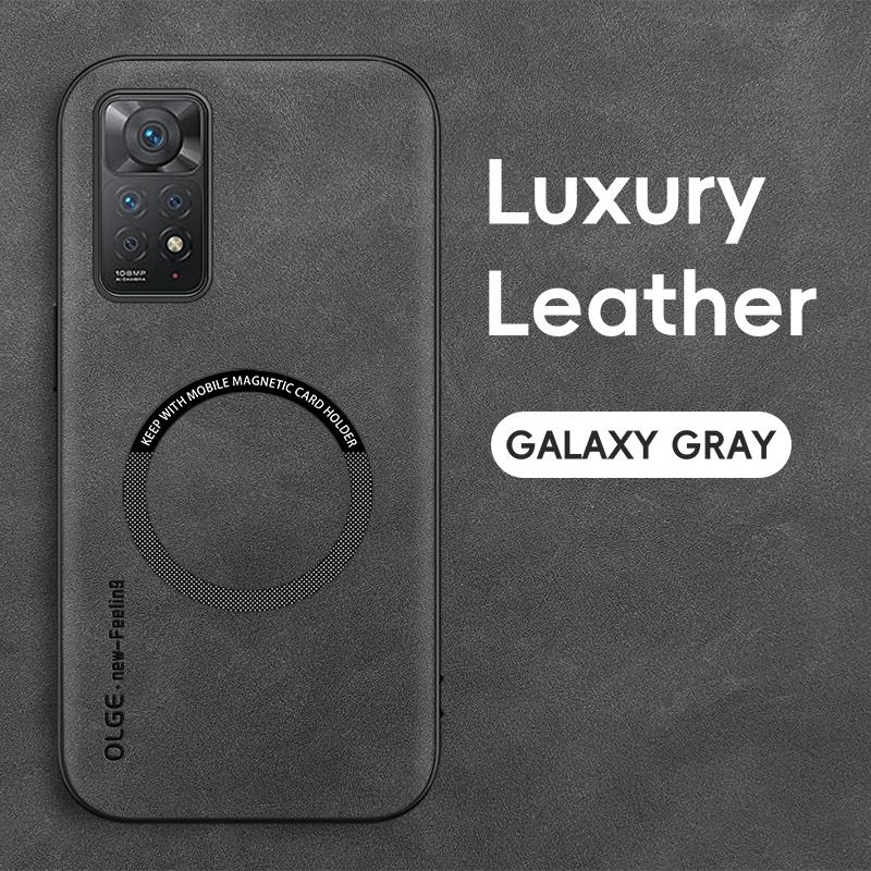 Magnetic Retro Leather Soft Case For Xiaomi Redmi Note 11 Pro11S Note11 4G 5G Global Version Wireless Charging Phone Case Cover