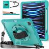 Case For iPad Pro 11 12.9 13 - Heavy Duty Shockproof Cover iPad Air 4 Air5 10.9"10th 11th Funda+Shoulder Strap Case