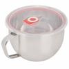 1300ml Stainless Steel Portable Instant Ramen Bowl with Handle and Airtight Lid, Made of Silicone and Stainless Steel