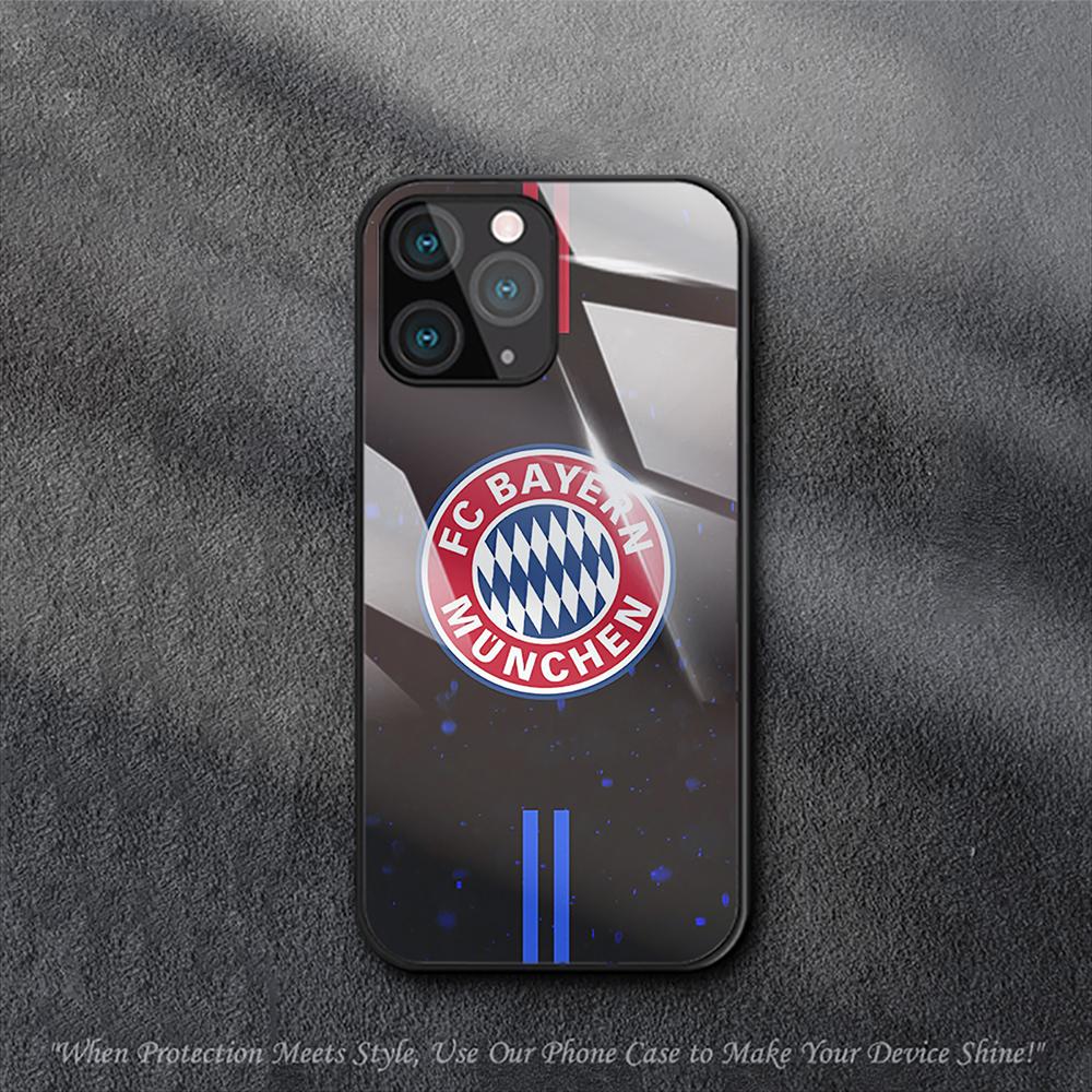 FC Bayern München Hülle für iPhone Samsung Galaxy Redmi Note S 17 16 15 14 13 20 24 25 54 Pro Max Ultra Fe Air Gehärtetes Glas Abdeckung