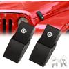 RT-TCZ For Jeep Wrangler Hood Latches Catch Kit With Lock For Jeep Wrangler JK JKU JL JLU Gladiator JT 2007-2024 Black Exterior Accessories 2Pcs