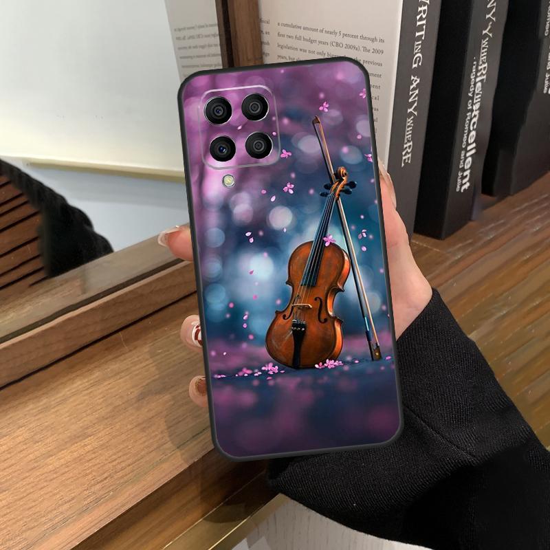 Music Violin Case For Samsung Galaxy M13 M53 M51 M31 M11 M14 M34 M54 M12 M32 M52 M16 M36 M56 M15 M35 M55