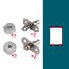 Adjustable Pivot Doors Hinges Anti-Rust Pivot Windows Hinges 360°Universal Joints  Metal Screens