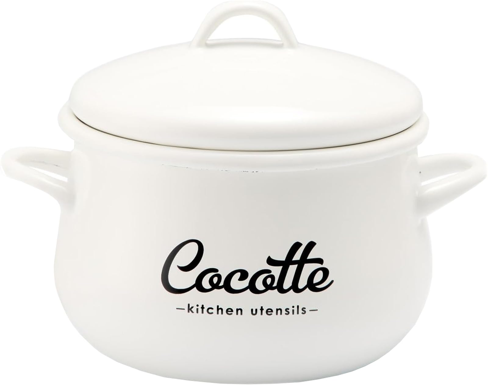 

Toyo Enamel Lilly White Enamel Двуручная кастрюля белая 16 см LW-205