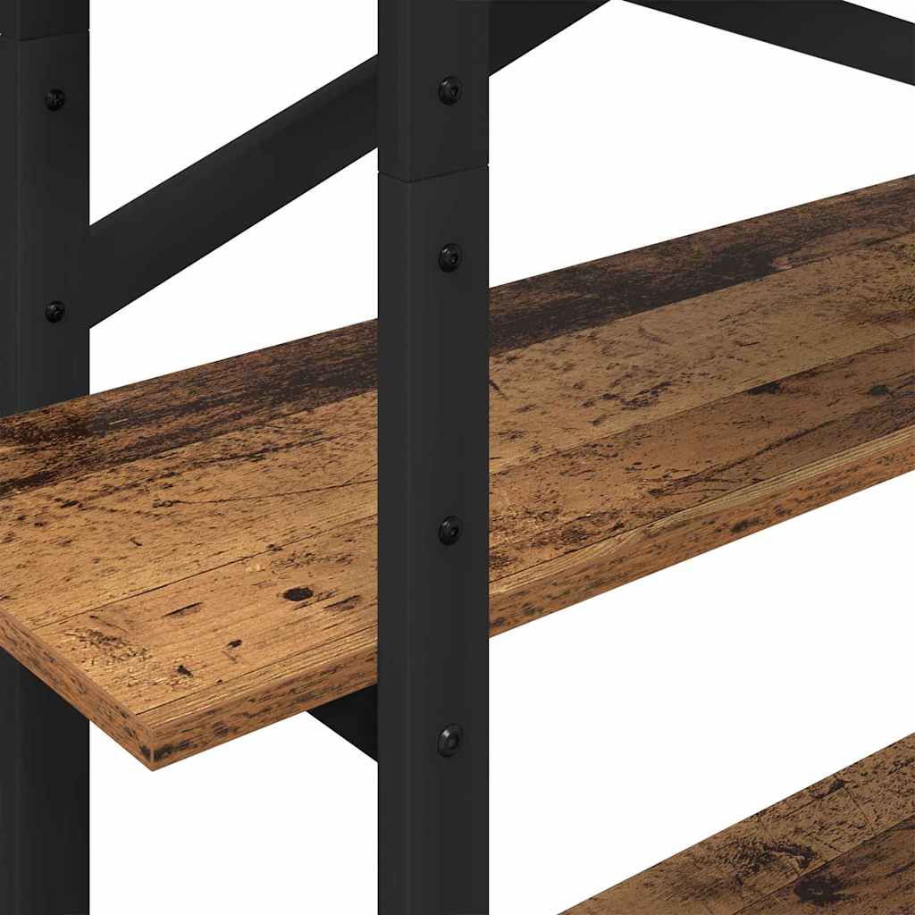 Vintage Wood Bookshelf 100 x 33.5 x 140 cm Engineered Wood