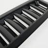 1 Pair Glossy Black Car Front Bonnet Vent Hood Air Flow Intake Decorative Cover
