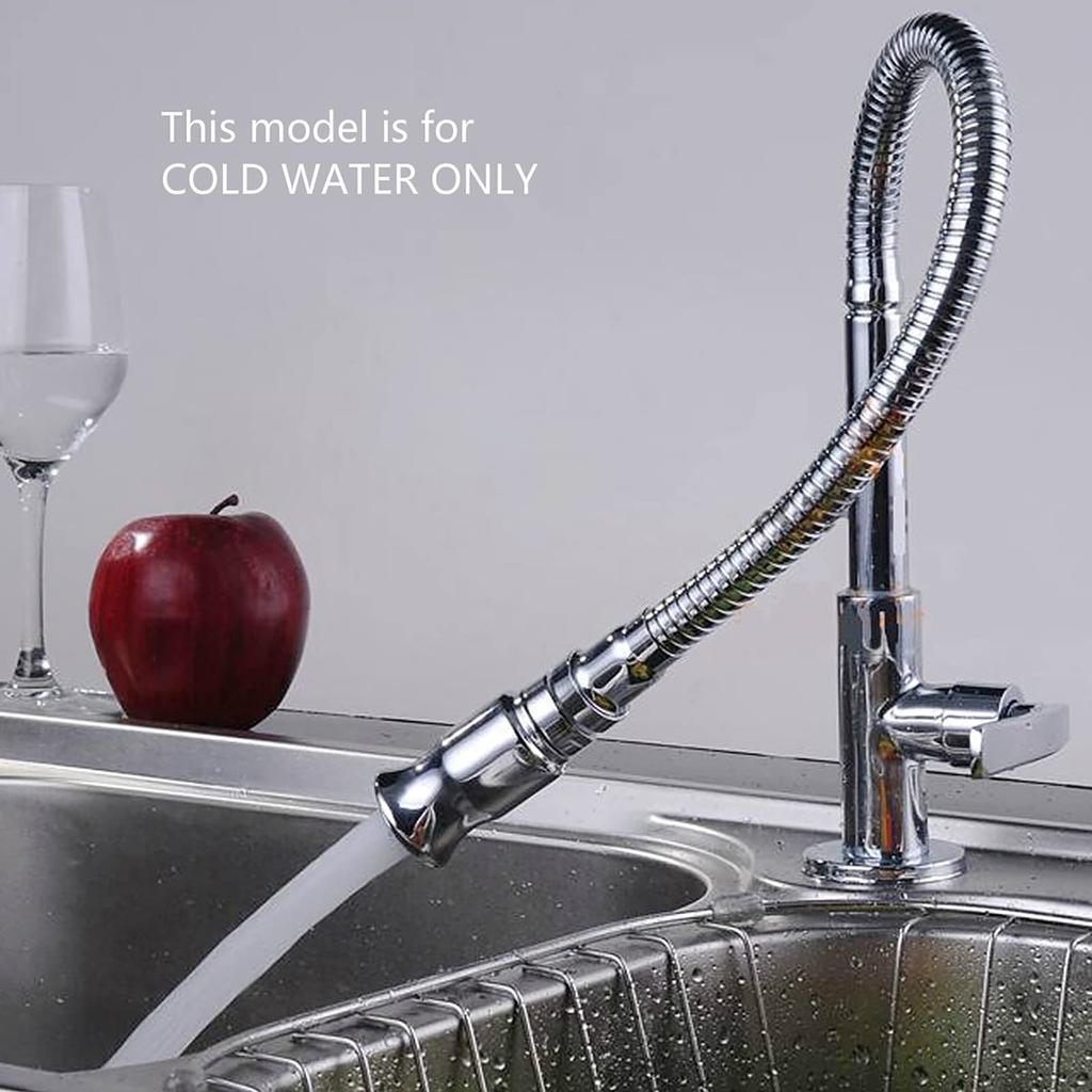 Kitchen Rotatable to Any with Single Cold Water for VANRA™ Faucet, Single-Handle Faucet, Angle, Hose, Kitchen, Bathroom, etc.