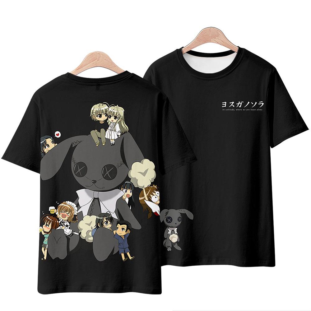 T-Shirts 3D-Druck Anime Yosuga No Sora T-Shirt Mode Kinder Freizeit Jungen Mädchen Kinder Cartoon Rundhals T-Shirt T-Shirts Oberteile Kleidung